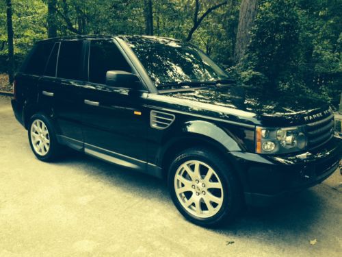 2008 land rover range rover sport black tan leather luxury package 92,000 miles