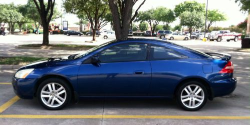 Fully loaded 2004 honda accord ex coupe 2-door 3.0l, blue, automatic, runs great