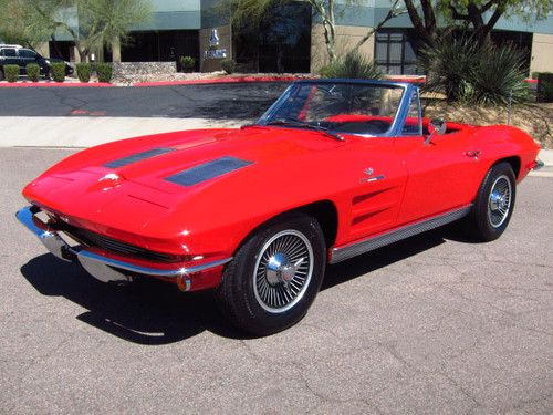 1963 corvette roadster - #'s matching fuel injected 327ci 360hp - rare - wow!!