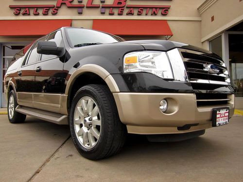 2011 ford expedition el, 1-owner, navigation, 20" king ranch wheels, leather!