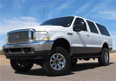 **no reserve** 2002 ford excursion 7.3l diesel 4x4 leather az very clean!!!!!!!!