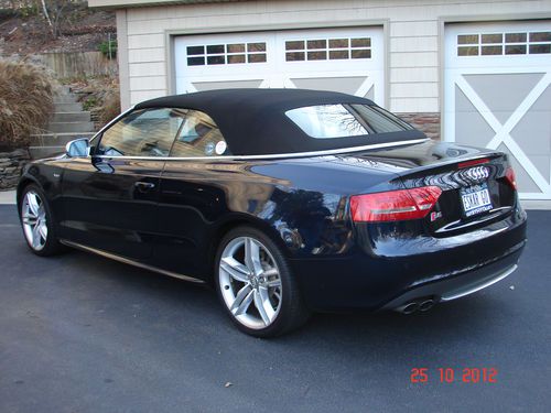 2010 audi s5 3.0t prestige cabriolet converttible. blue s 5. low miles. must see