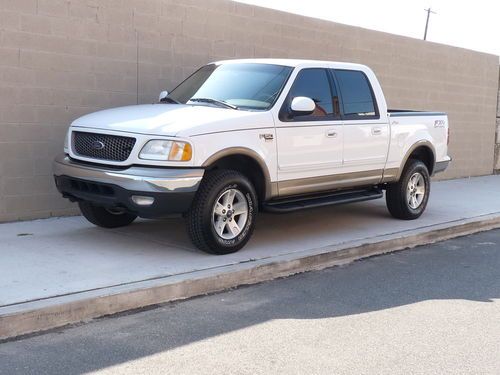 2002 ford f-150 lariat 4wd crew cab fx4 pickup 5.4l..loaded and very clean!