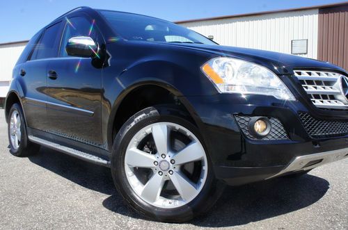 2010 mercedes benz ml320 4matic for sale~black/black~premium 1 pkg~salvage title