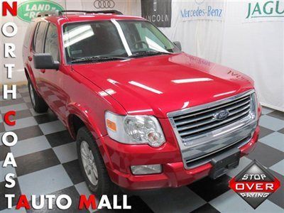 2010(10)explorer xlt 4x4 red/black 3rd row sts sirius mp3 cruise abs save huge!!