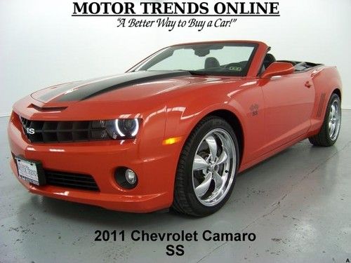 2ss ss convertible hurst chromes leather htd seats hud 2011 chevy camaro 11k
