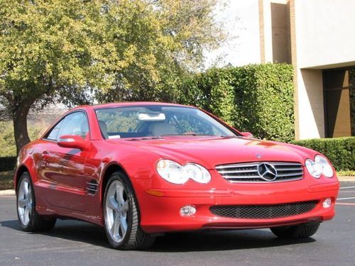 Mercedes sl600 red exterior, cream interior, all options, excellent condition