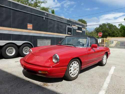 1994 alfa romeo spider veloce convertible commemorative edition #074 of 190