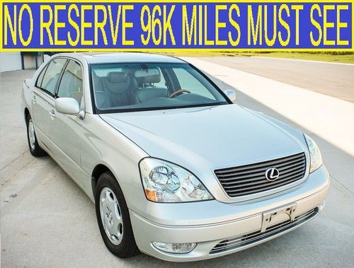 No reserve 96k miles excellent condition leather sunroof xenons 02 03 04 ls400