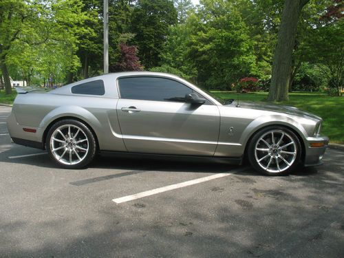 2008 shelby gt500 supercharged mustang vapor silver better than showroom cond