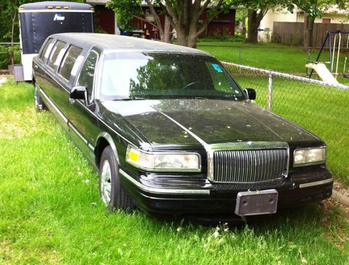 1996 lincoln towncar limousine 120 inch stretch