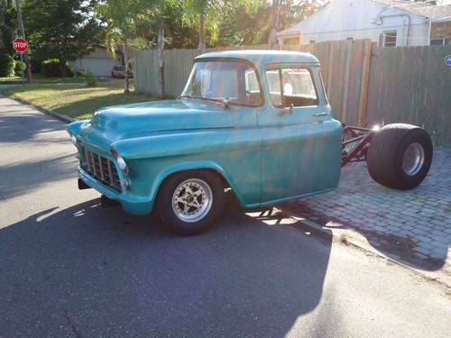 1955 chevy  pickup 3200 second series pro street project