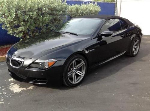 2007 bmw m6 cabriolet black/tan super clean smg heads up and low financing