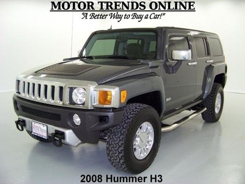 4x4 luxury pkg sunroof leather htd seats boards tow pkg 2008 hummer h3 45k