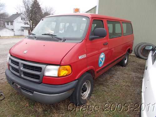 2001 dodge ram 1500 utility work van - 83,830 miles - 3.9l v6 - needs some work
