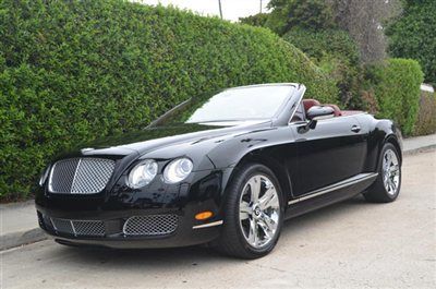2007 bentley gtc. black with red interior. red soft top. 12k miles. san diego