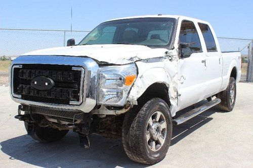Sell used 2011 Ford F-250 SD Lariat Crew Cab 4WD Damaged ...