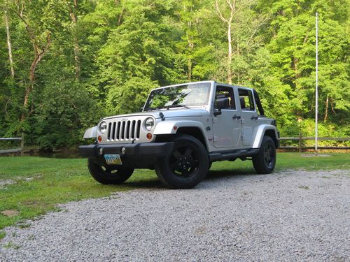 2012 jeep wrangler unlimited arctic edition silver 4x4 factory special custom