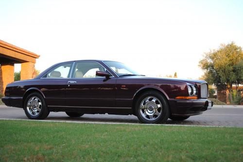 1995 bentley continental r stunning special order color documented near perfect