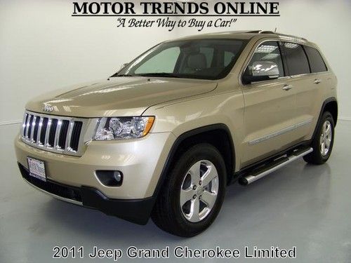 2011 4x4 limited navigation rearcam pano roof htd seats jeep grand cherokee 16k