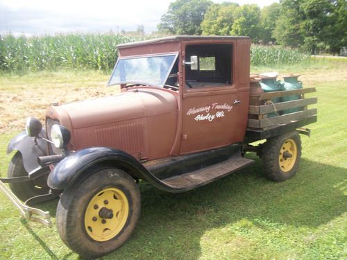 1929 ford model a  aa pick up truck flatbed barn find, daily driver rat hot rod