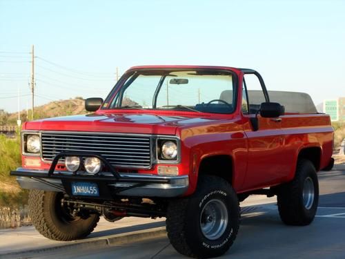1975 chevy blazer 4x4 convertible fully restored mint 63k actual