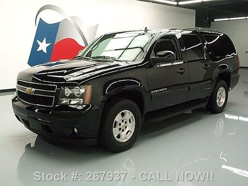 2013 chevy suburban lt 8pass htd leather blk on blk 29k texas direct auto