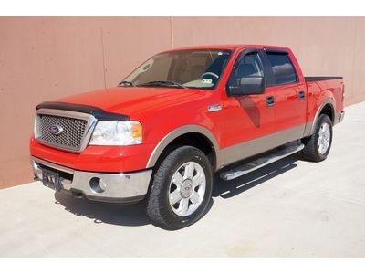 06 ford f150 lariat crew cab 4x4 leather running boards adj pedals bed liner!!!!