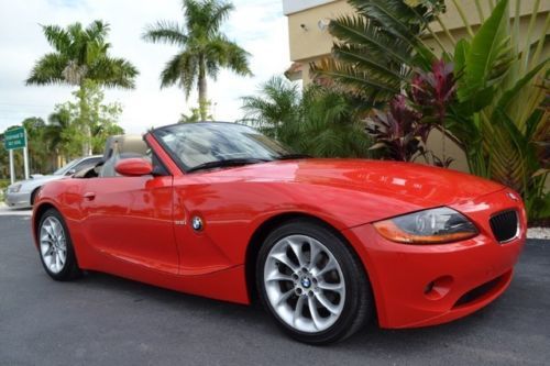 Florida convertible 2.5 smg leather power top bright red 18k original miles prem