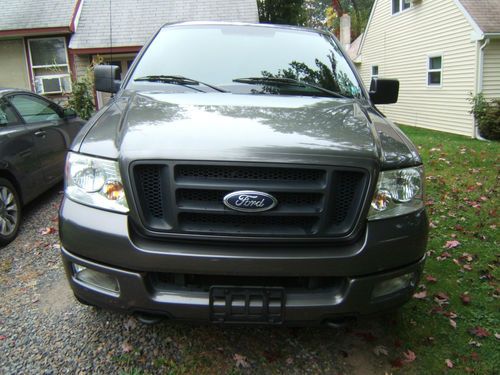 2005 ford f-150 supercrew fx-4 4x4 gray with black leer cap