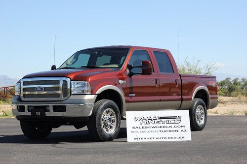 2006 ford f-250 diesel 4x4 king ranch crew cab 4wd pickup 4-door see video