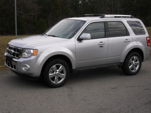 2012 ford escape limited sport utility 4-door 3.0l sync ingot silver low miles!