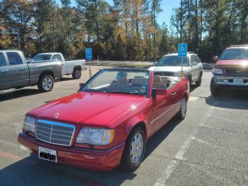 1994 imperial red mercedes benz e320 cabriolet