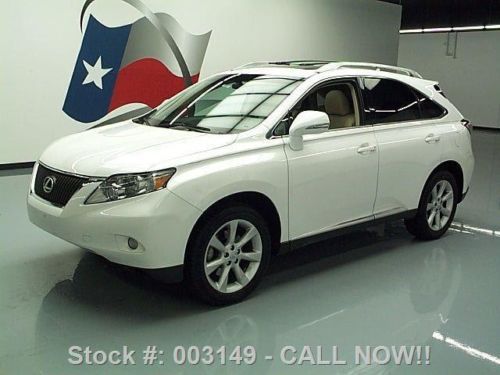 2010 lexus rx350 sunroof climate leather nav 19&#039;s 52k!! texas direct auto