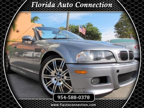 04 bmw m3 convertible sport premium xenons navigation smg clean 1-owner carfax