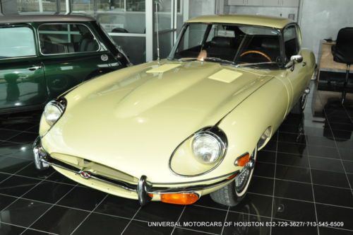 1969 jaguar xke 2+2 coupe,one owner,low miles, primrose yellow / black  original