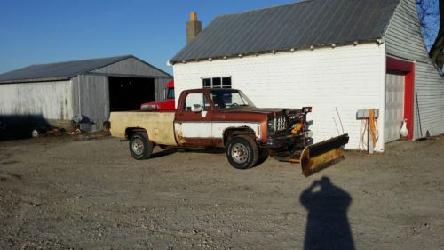 1980 4x4 chevrolet scottsdale plow truck