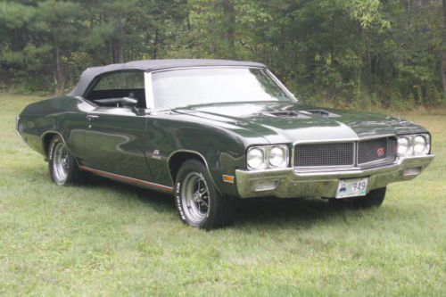 1970 buick gs 455 stage 1 convertible clone....no reserve!!!