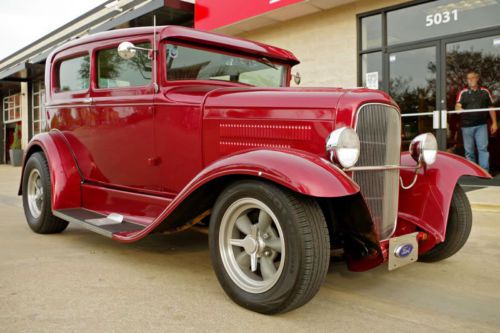 1931 ford model a v8, restored, chevy 350 v8, custom frame, new air conditioning