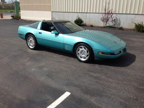 Sell Used 1991 Corvette Coupe Turquoise Metallic With Black