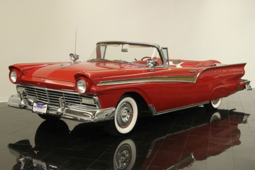 1957 ford fairlane 500 sunliner convertible continental kit restored pw pt ps