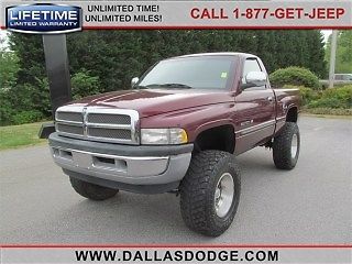 2000 dodge ram 1500 2dr reg cab 4wd-4x4  lifted mud wheels manual transmission