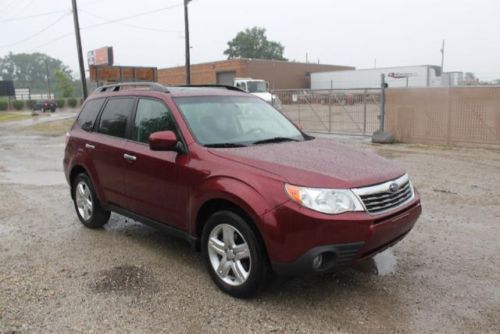 2009 subaru forester 2.5x limited wagon burgundy exterior with black leather