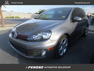 Volkswagen gti 2dr hb dsg pzev low miles hatchback automatic gasoline 2.0l dohc