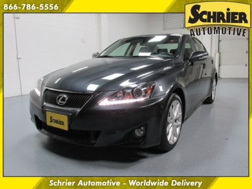 11 lexus is 250 awd gray sunroof bluetooth audio paddle shifters