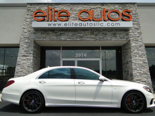 2014 mercedes-benz s63 amg distronic plus 4matic diamond white rear seat pkg