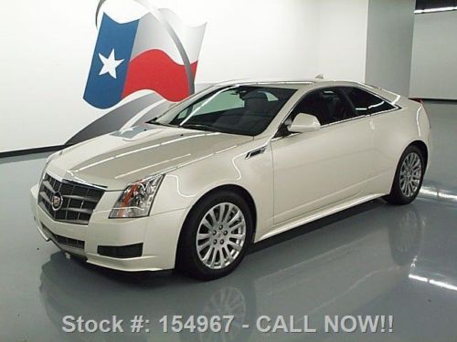2011 cadillac cts 3.6 coupe leather park assist 33k mi texas direct auto
