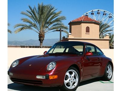 Wow 1997 993 coupe low miles ca car 911 carrera air cooled low reserve manual