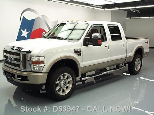 2008 ford f-350 king ranch diesel crew 4x4 sunroof 49k texas direct auto