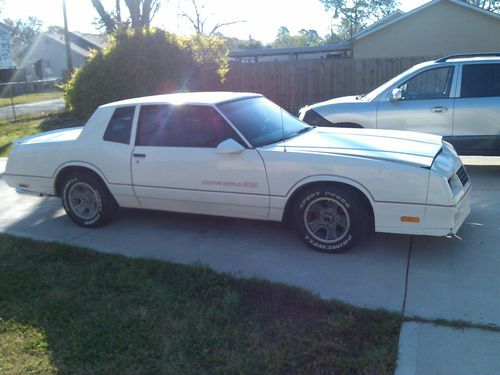 White  1986  ss chevy monte carlo